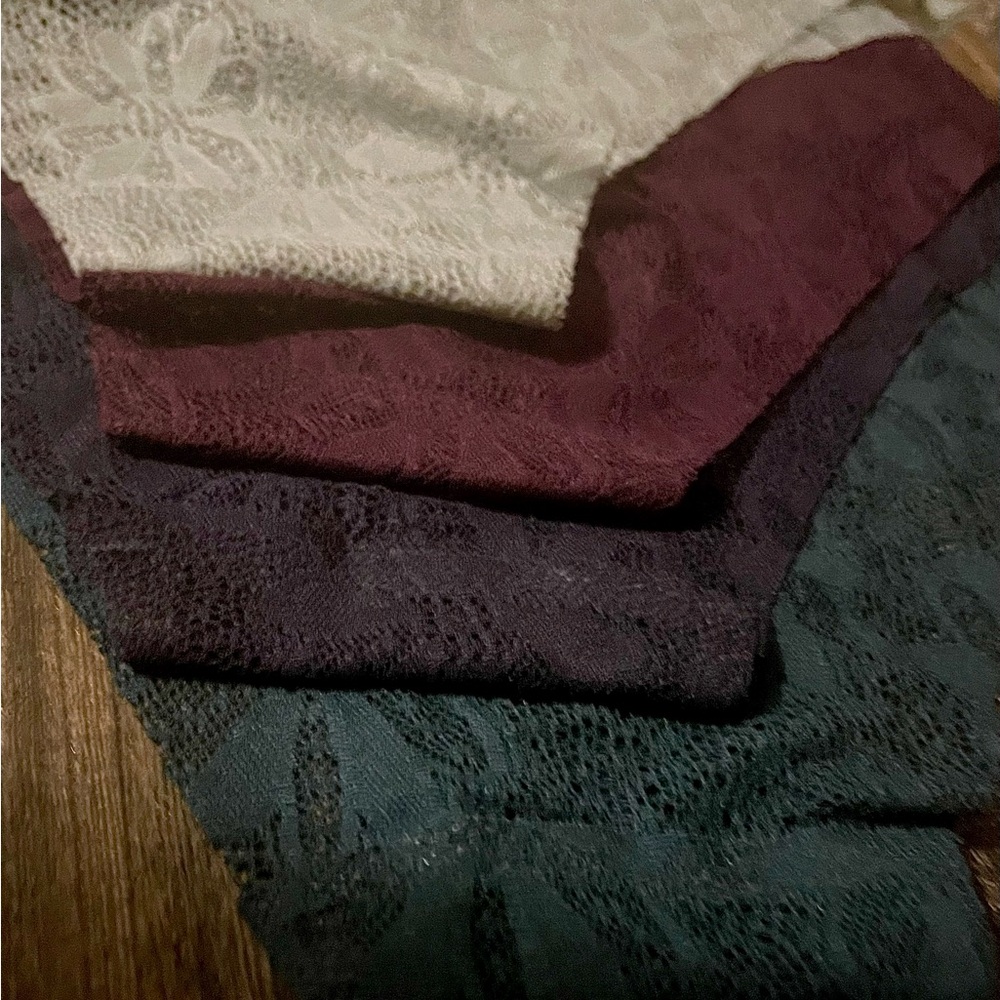Danskin Gorgeous, Jewel-toned, Lace Panties Set